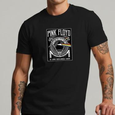 Imagem de Camiseta Pink Floyd Masculina Banda Rock Clássico Estampa Dark Side Al