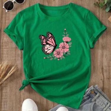 Imagem de Blusa Camiseta Feminina Tshirt Estampada Gospel Algodão Premium Tua Pa