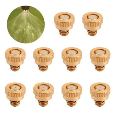 Imagem de GQQGSHOP Kit de 100 peças de bocais de nebulização de baixa pressão para sistema de refrigeração, bicos de vapor de latão, bicos de neblina para sistema de neblina sistema de refrigeração ao ar livre