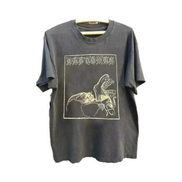 Imagem de Camiseta Unissex Estilo Y2K Grunge Deftones Vintage Rock Band Tour Con