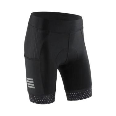 Imagem de Shorts De Ciclismo Femininos Com Almofada, Preto E Azul, Moda De Verão