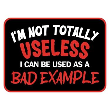 Imagem de Patch I'm Not Totally Useless I Can Be Used 7,6 cm engraçado sarcástico saúde mental, aplique de tecido bordado a ferro em/costurar para mochila, colete, chapéu, militar, tático, militar, presentes do
