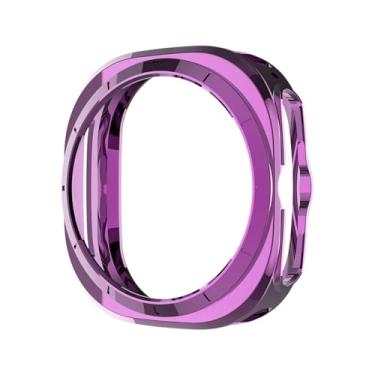 Imagem de ZUC Capa de TPU para Samsung Galaxy Watch 7 Ultra 47 mm Protetor de Moldura Macia Antiarranhões Capa Protetora para Galaxy Watch Ultra (Roxo)