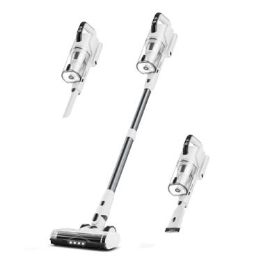 Imagem de Klarpul Aspirador De Pó Sem Fio, 600 W, 50 Kpa, Carregamento Rápido De 2,5 Horas, Autonomia De 70 Minutos, Aspirador De Pó Autônomo Com Tela Sensível Ao Toque E Luz Led Para Uso Doméstico, Leve, Pa