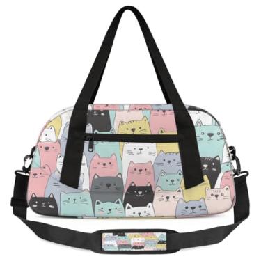 Imagem de Bolsa infantil de dança, leve, resistente à água, dobrável, esportiva, academia, fim de semana, festa do pijama, viagem, C-001, 18.5*9.44*7.87