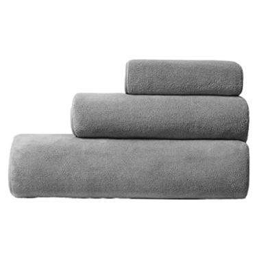 Imagem de Toalha de banho toalha de banho três conjuntos amantes de hotel sucção grande toalha de envoltório dois conjuntos toalha macia de banheiro (cor: 3PS, tamanho: 70 x 35 cm + 160 x 80)