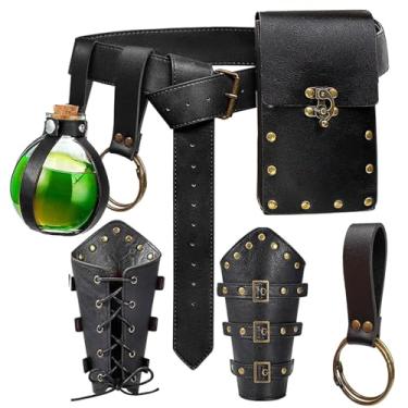 Imagem de Bolsa de cinto renascentista, gancho viking, conjunto de Halloween, acessório de fantasia de festival medieval, casual, pochete