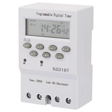 Imagem de EVGATSAUTO Interruptor de Controle de Tempo de Microcomputador KG 316T Digital Programável Temporizador Automático relé Temporizador 220V para Vários Equipamentos Elétricos