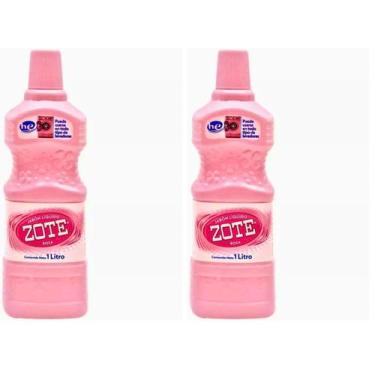 Imagem de Detergente Líquido para Roupas ZOTE Rosa 1L (Pacote com 2) - Marca Pró
