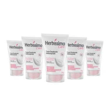 Imagem de Kit 6 Unid - Desodorante Cremoso Herbíssimo Care Rosa Mosqueta e Niacinamida Bisnaga 55g