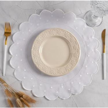 Imagem de Jogo americano avulso 1 unidade - NoBrand, POÁ BRANCO