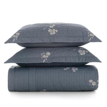 Imagem de Cobre-leito Colcha King Karsten 100% Algodão Percal 3 Peças, Helen