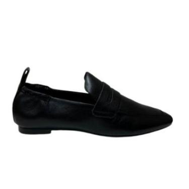 Imagem de Mocassim Loafer Carrano Sapato Preto Couro Legitimo Macio-Feminino