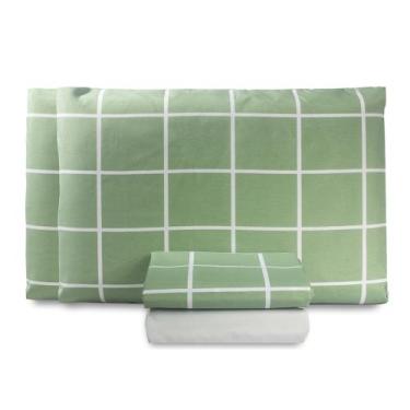 Imagem de Jogo de Lençol Classic Queen 4 peças Algodão 160 Fios - Isa Enxovais -