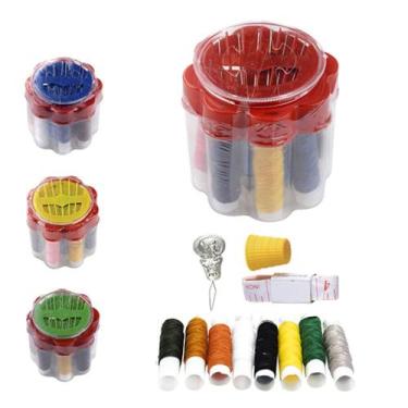 Imagem de Kit Costura Flor Com Agulhas/Linhas/Fita Metrica - Macrilan