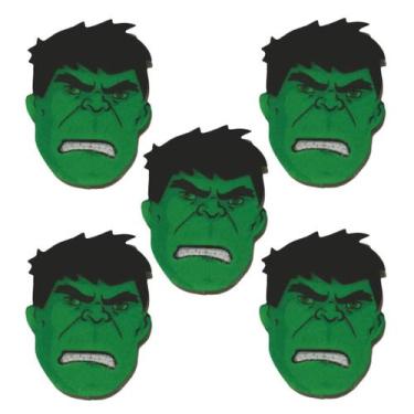 Imagem de Aplique para Lembrancinha Hulk - 5 Unidades - Piffer