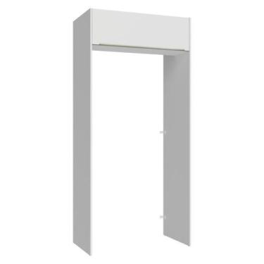 Imagem de Porta-geladeira 103 Cm 1 Porta Basculante Branco Veludo Lux Madesa Bra