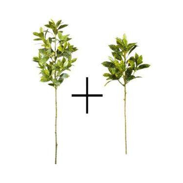 Imagem de Grande Árvore Artificial De Ficus De 78/117cm, Planta Tropical Falsa D