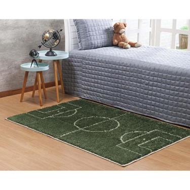 Imagem de Tapete Infantil Antiderrapante Alto Baixo Relevo Jazz Futebol 1,00X1,5