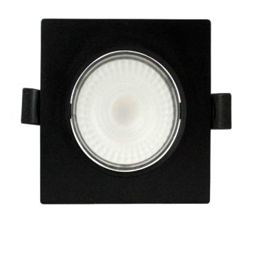 Imagem de Spot Led 7w Quadrado 6500k Preto Bivolt Foxlux