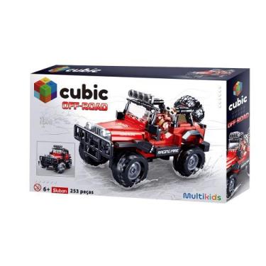 Imagem de Blocos de Montar Jeep 253 Peças Cubic Multikids - BR2284, Multicolor