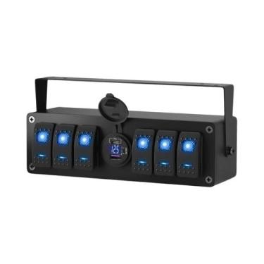 Imagem de Caixa De Interruptores À Prova d'Água 4/6 Gangues Com Painel De Luz LE