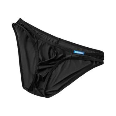 Imagem de Cuecas Translucidas Finas De Seda De Gelo Para Homens Com Bolsa U Gtop