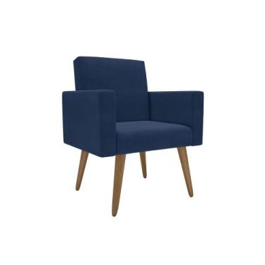 Imagem de 1 Poltrona Decorativa Para Recepção Consultório Manicure Barbearia Lin