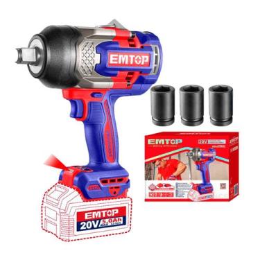 Imagem de Chave De Impacto Sem Fio 20v 1350nm Potente Torque Elevado - EMTOP