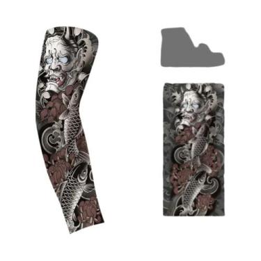 Imagem de Manga Protetora Solar Unissex Fina Para Tatuagem, Caminhada, Pesca, Fe