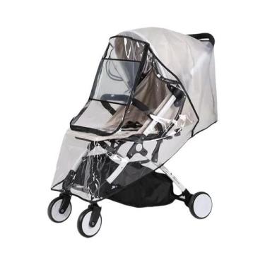 Imagem de Capa De Chuva Transparente Impermeável Para Carrinho De Bebê, Protetor