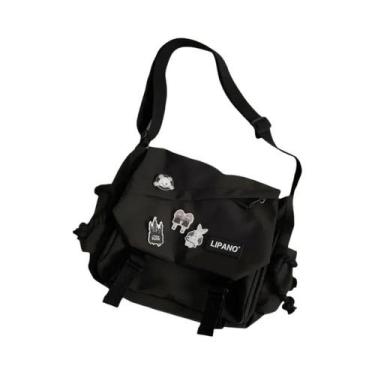 Imagem de Bolsa Transversal Vintage Unissex Estilo Carteiro, Bolsa De Mensageiro