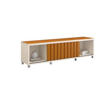 Imagem de Rack para TV até 70 Polegadas 2 Portas Ripadas Dublin 180cm - ViaNossa