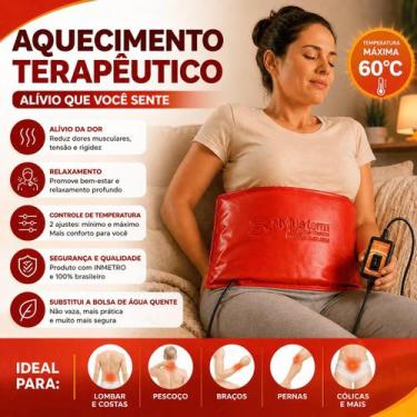 Imagem de Compressa Térmica Elétrica 35x40cm Para Dores Localizadas Fisioterapia