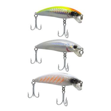 Imagem de Kit 3 Iscas Artificiais Meia Água Marine Sports Inna Pro Tunned 60 6cm