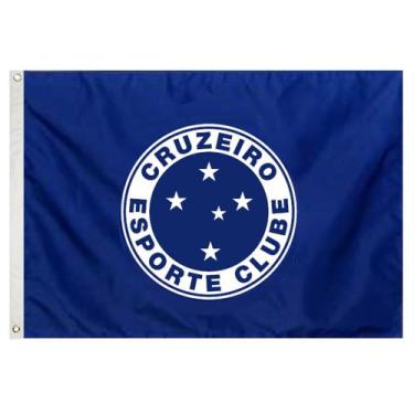 Imagem de Bandeira Oficial do Cruzeiro 161 x 113 cm - 2 1/2 pano - JC Flamulas