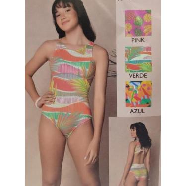 Imagem de Maiô Teen Estampado - Sol e Água, Estampado, Azul, 12