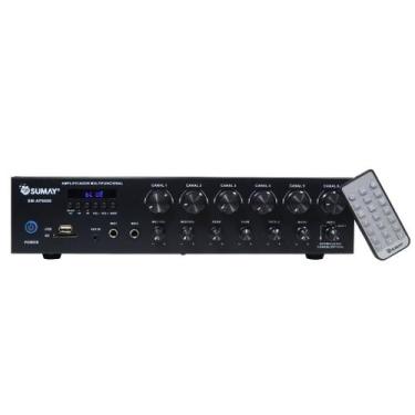 Imagem de Amplificador de Som Stereo 6 Canais - Sumay SM-AP6000