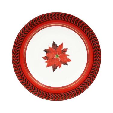 Imagem de Jogo 6 Pratos Sobrem Vermelho Celio Correa Strauss - Oxford  Porcelas 