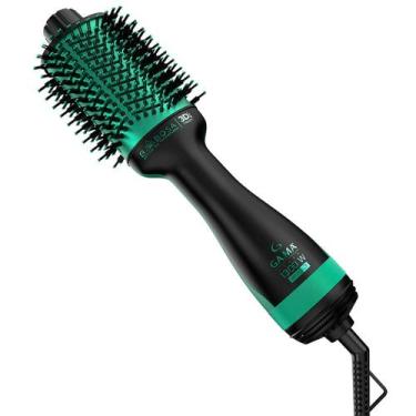 Imagem de Escova Secadora Gama Babosa Brush 3D 1300W Preto/Verde Bivolt, Preto, 
