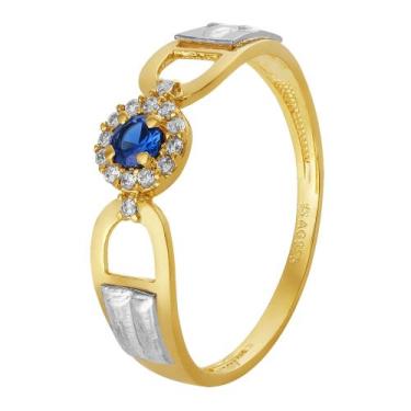 Imagem de Anel de Formatura de Prata Revestida com Ouro 18K - Convex, 15