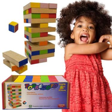 Imagem de Torremoto Brinquedo Educativo e Pedagógico em MDF - Tralalá