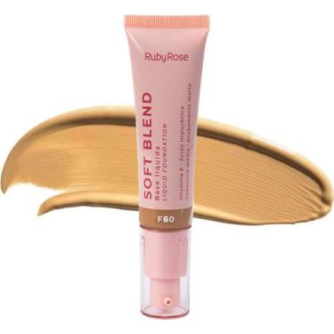 Imagem de Base Líquida Soft Blend Ruby Rose Cobertura Média Acabamento Matte 30g