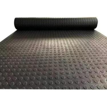 Imagem de 2m² - Piso Emborrachado Moeda Preto 3mm X Larg 1m X Comp 2m - PIso Emb