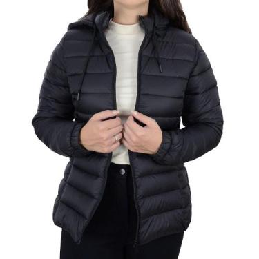 Imagem de Jaqueta Feminina Facinelli By Mooncity Nylon Preta - 620331, Preto, GG