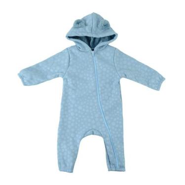 Imagem de Macacão Infantil Brandili Pelucia Azul - 551790, M