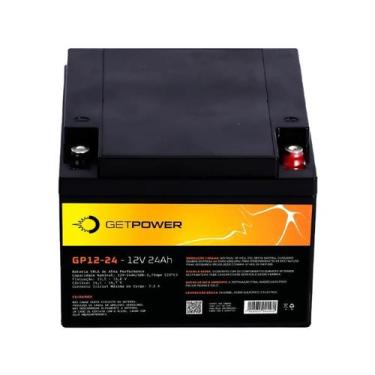 Imagem de Bateria Selada Get Power 12v 24ah Vrla Agm Nobreak Alarme - GETPOWER