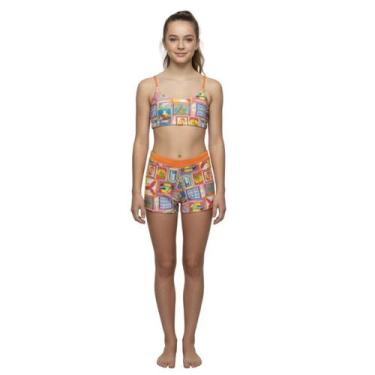 Imagem de Biquini Juvenil Arsie Top E Shorts Secagem Rapida Teen Praia Poliester