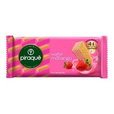Imagem de Biscoito Wafer Sabor Morango Piraquê 100g
