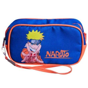 Imagem de Bolsa Nécessaire Naruto de Viagem Multiuso Azul Oficial VIZ - Zona Cri